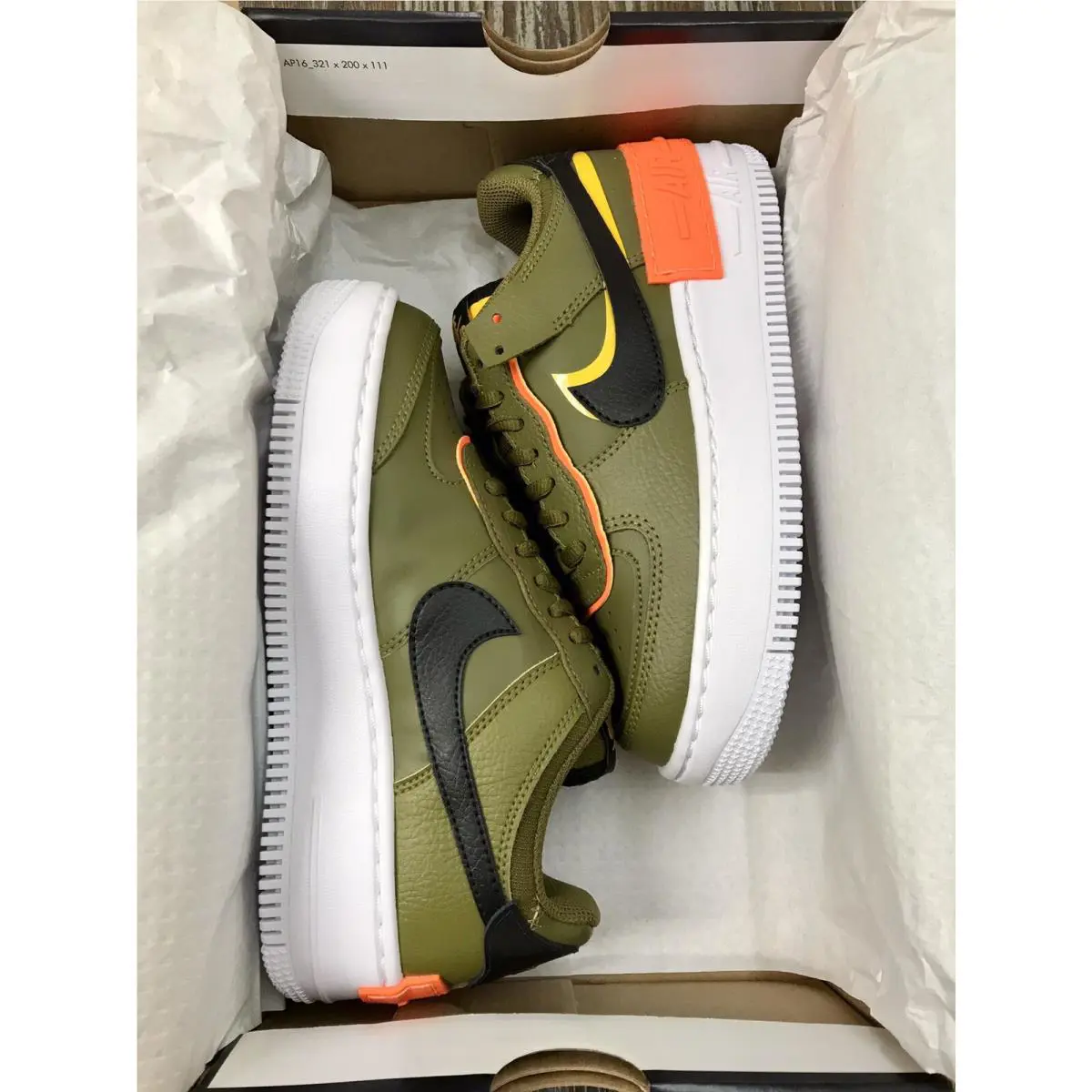 Nike shoes - Nike Air Force 1 Shadow - DC1876-300 - Green, Manufacturer: Olive Flak Black 0