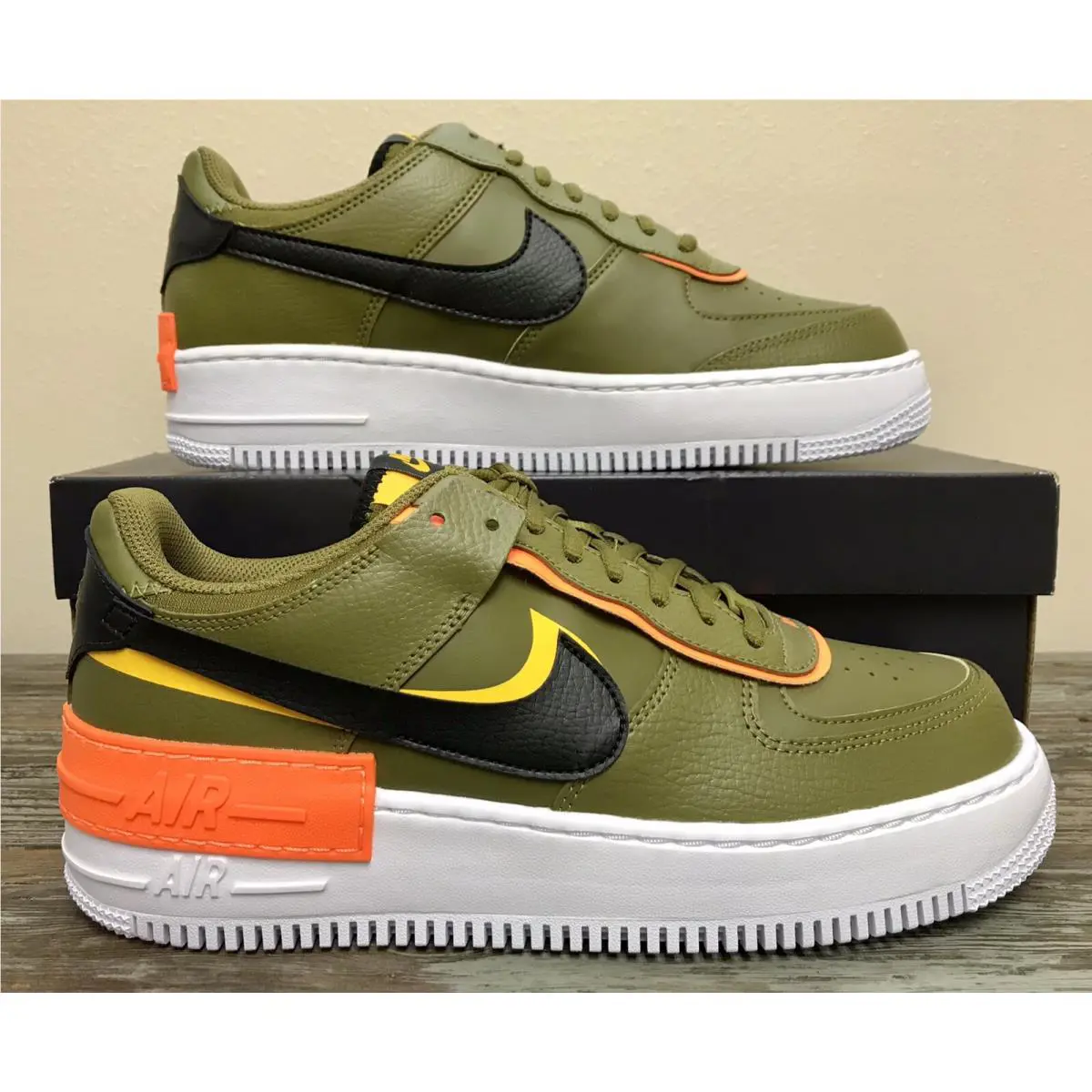 Nike shoes - Nike Air Force 1 Shadow - DC1876-300 - Green, Manufacturer: Olive Flak Black 2