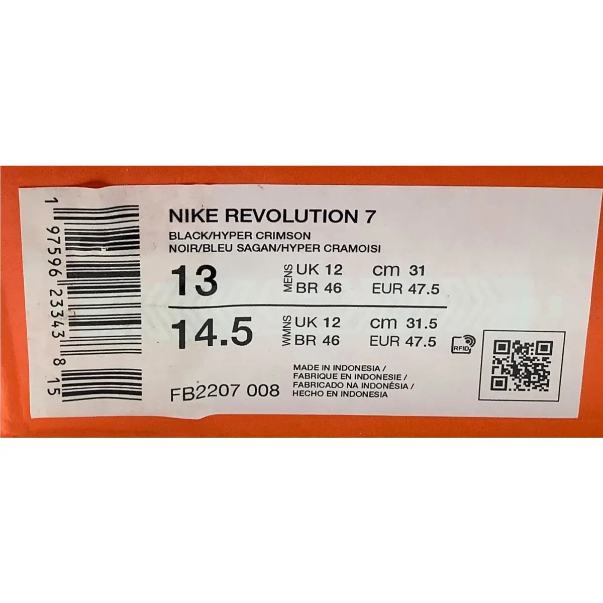 Nike shoes - Nike Revolution 7 - Revolution - FB2207-008 - Black (UPC: 197596233438) 6