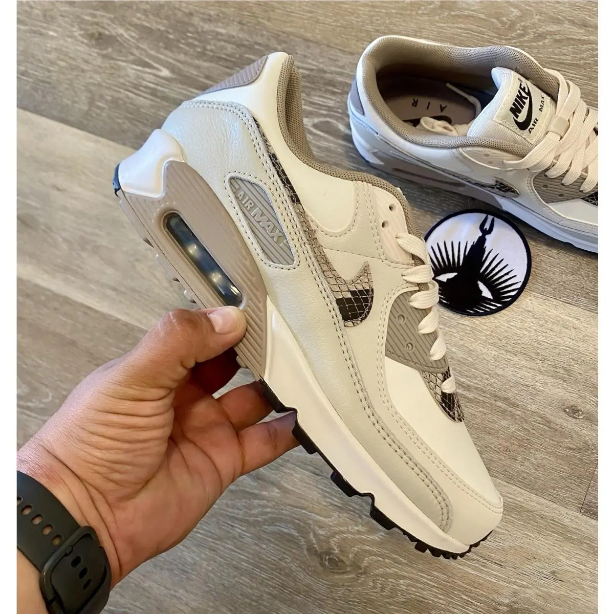 Nike shoes - Nike Air Max 90 AMD 2 - HV4915-100 - Light Orewood Brown / Malt / Phantom (UPC: 197859057337) 8