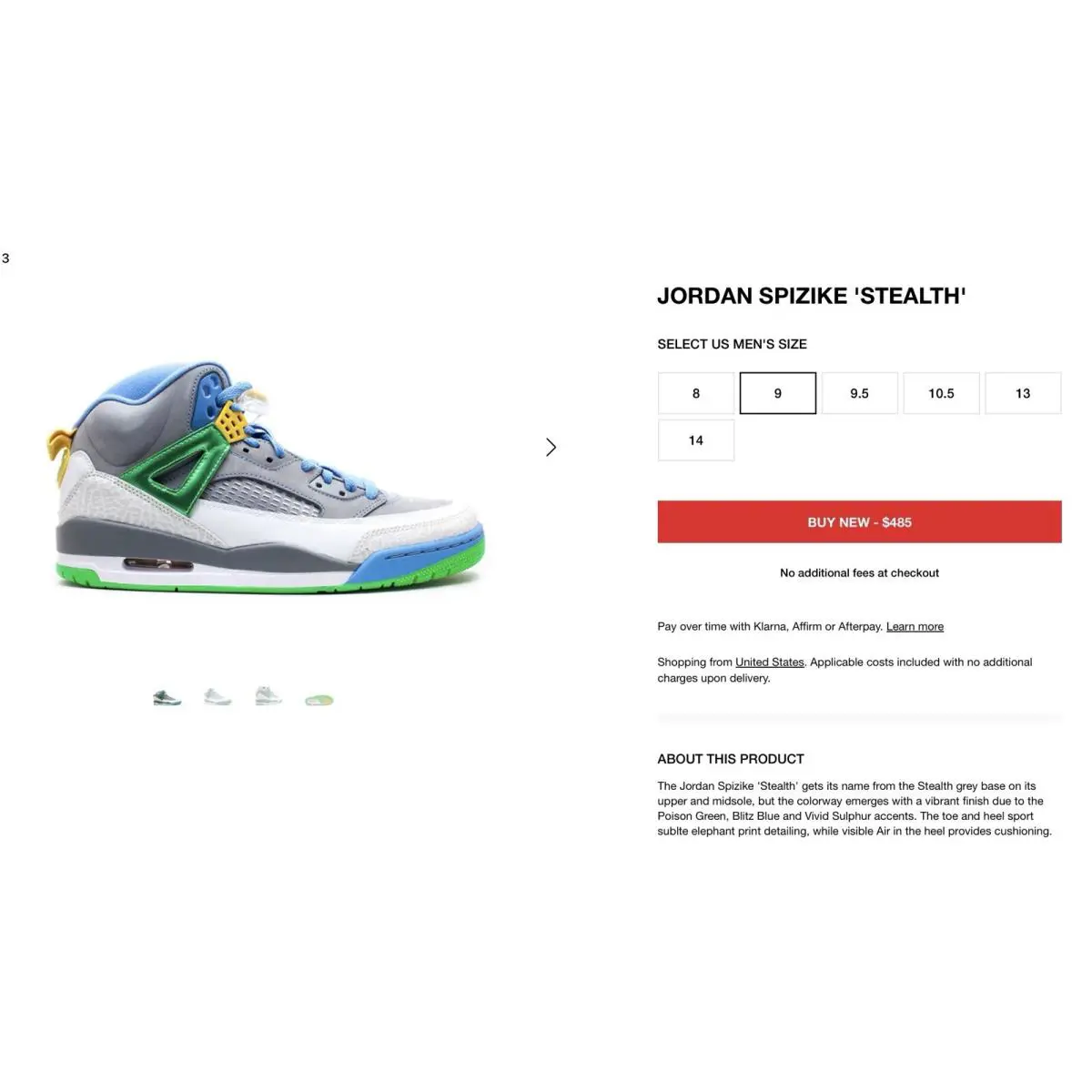 Nike shoes - Jordan Spizike - Spizike - 315371-056 - Multicolor (UPC: 887223323969) 14