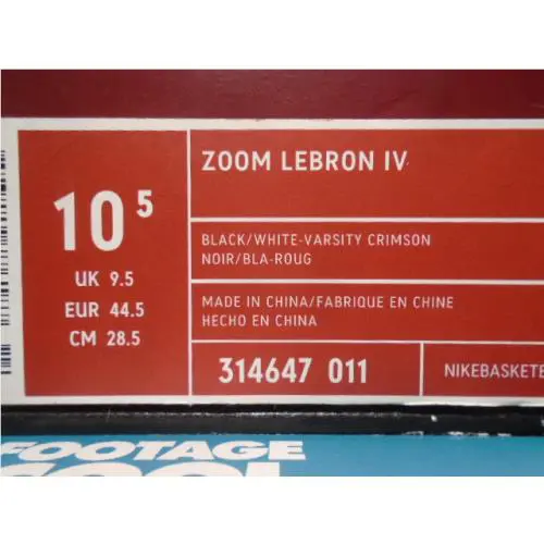 Nike shoes - Nike Zoom Lebron 4 - Zoom Lebron - 314647-011 - Black 7