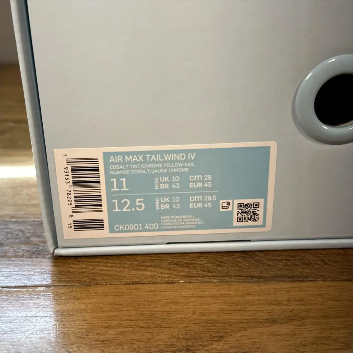 Nike shoes - Nike Air Max Tailwind 4 - CK0901-400 - Cobalt Tint / Chrome Yellow-Sail (UPC: 0193153782258) 15