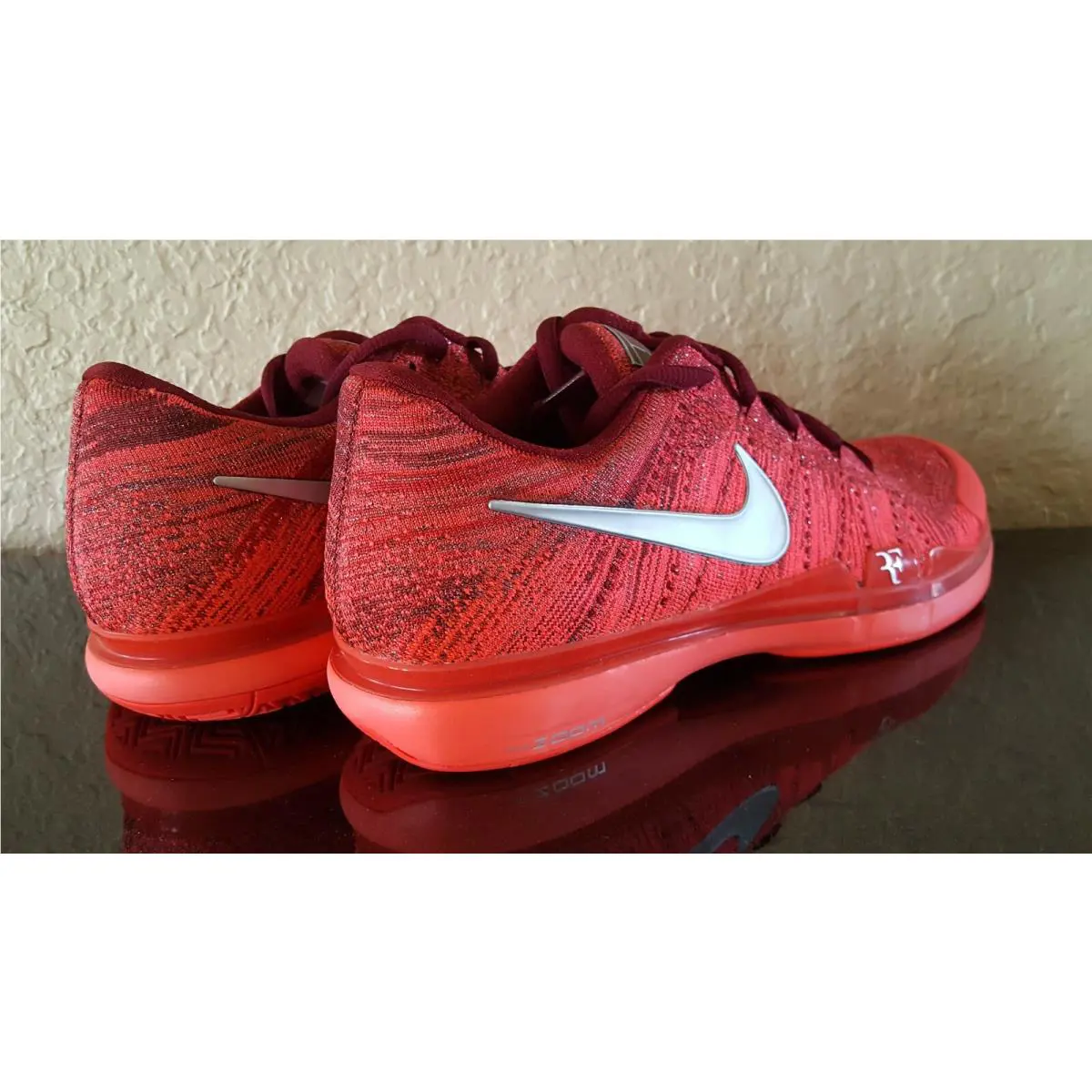 Nike shoes - Nike Zoom Vapor Flyknit - Zoom Vapor Flyknit - 747361-008 - Red 3