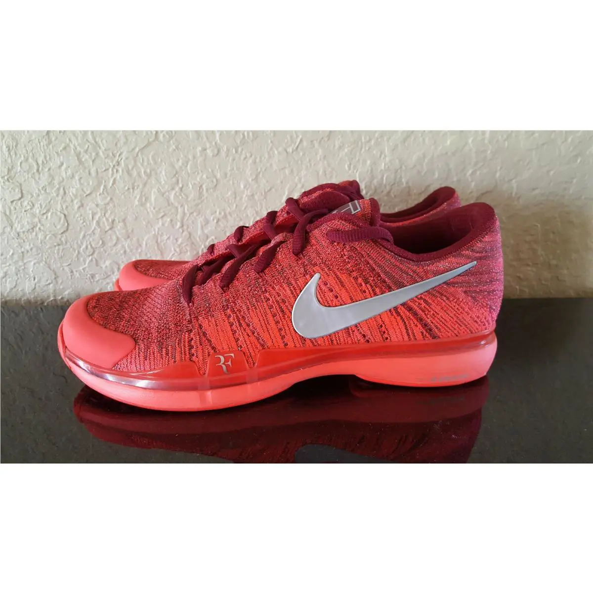 Nike shoes - Nike Zoom Vapor Flyknit - Zoom Vapor Flyknit - 747361-008 - Red 7
