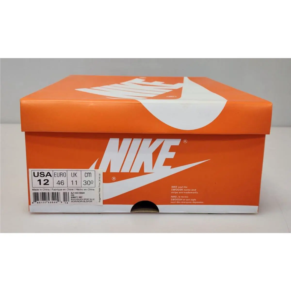 Nike shoes - Air Jordan 1 KO High OG - 638471-007 - Black (UPC: 0885177535209) 9