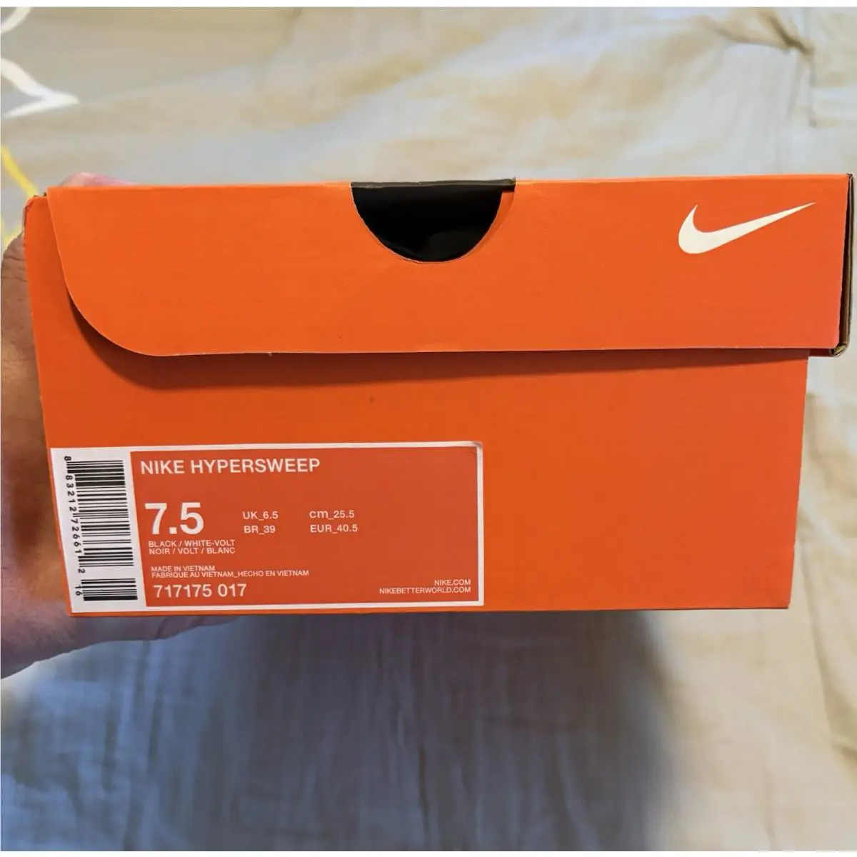 Nike shoes - Nike Hypersweep - Hypersweep - 717175-017 - Black, Manufacturer: Black/White/Volt 2