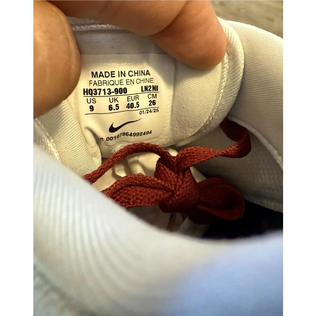 Nike shoes - Nike Air Max 1 - Air Max - HQ3713-900 - Maroon / Black / White / Pink (UPC: 197864992494) 10