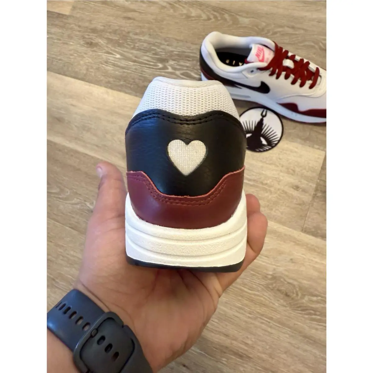 Nike shoes - Nike Air Max 1 - Air Max - HQ3713-900 - Maroon / Black / White / Pink (UPC: 197864992494) 0