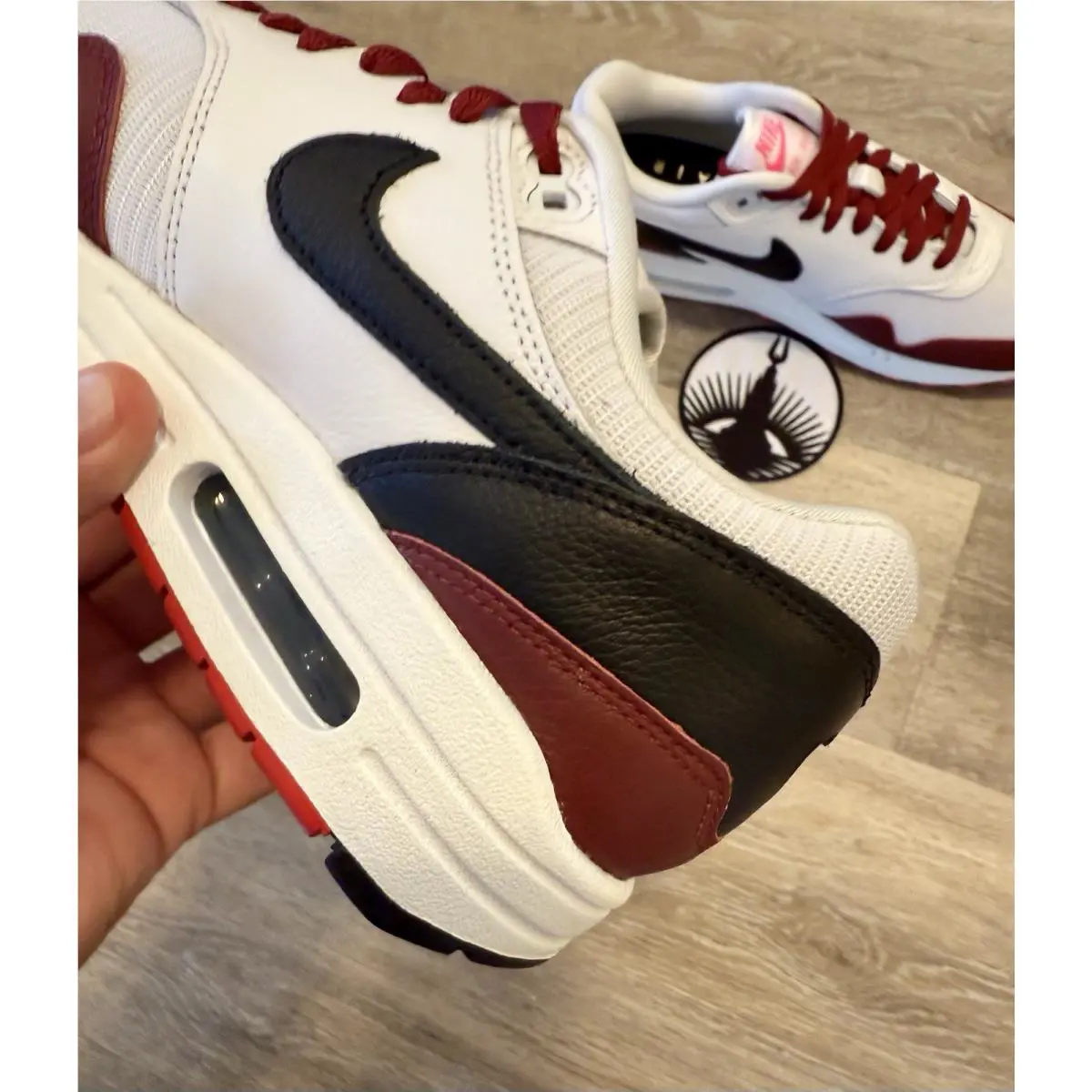 Nike shoes - Nike Air Max 1 - Air Max - HQ3713-900 - Maroon / Black / White / Pink (UPC: 197864992494) 1