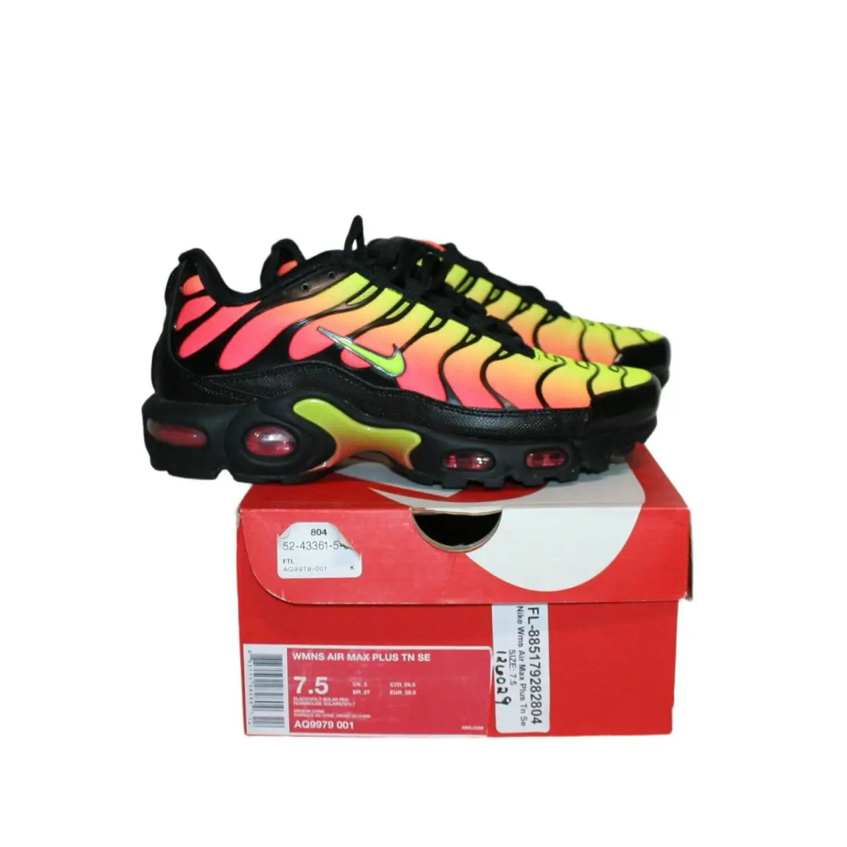 Nike shoes - Nike Air Max Plus TN - AQ9979001 - Black/Volt-Solar Red (UPC: 885179282804) 1
