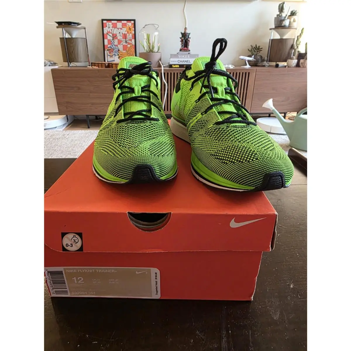Nike shoes - Nike Flyknit Trainer - Flyknit Trainer - 532984-301 - Green 0