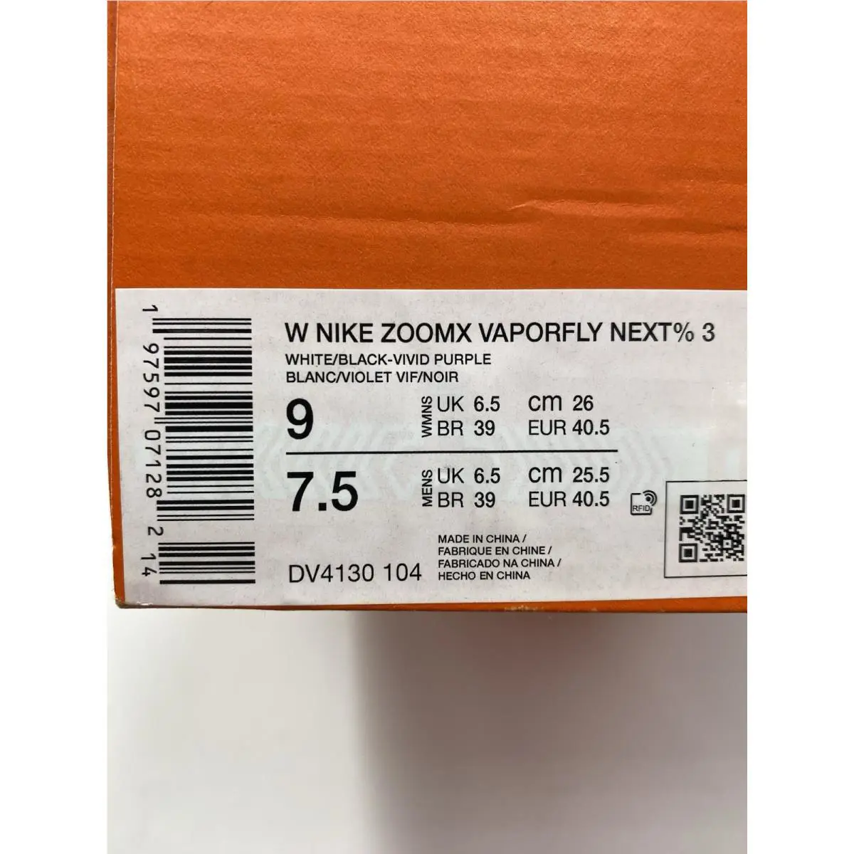 Nike shoes - Nike ZoomX Vaporfly - ZoomX Vaporfly - DV4130-104 - Purple (UPC: 197597068800) 6