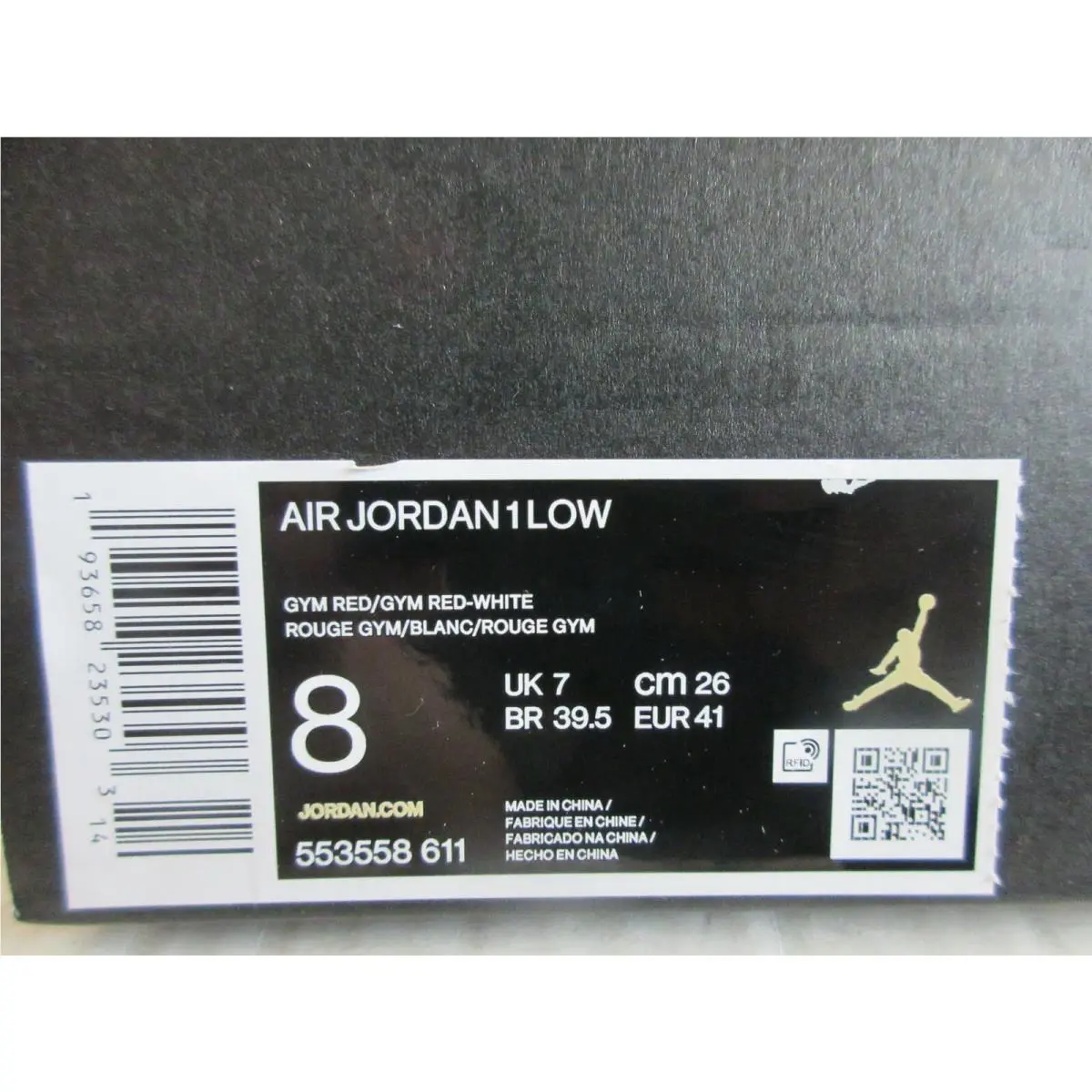 Nike shoes - Air Jordan 1 - Air - Red (UPC: 193658235303) 3
