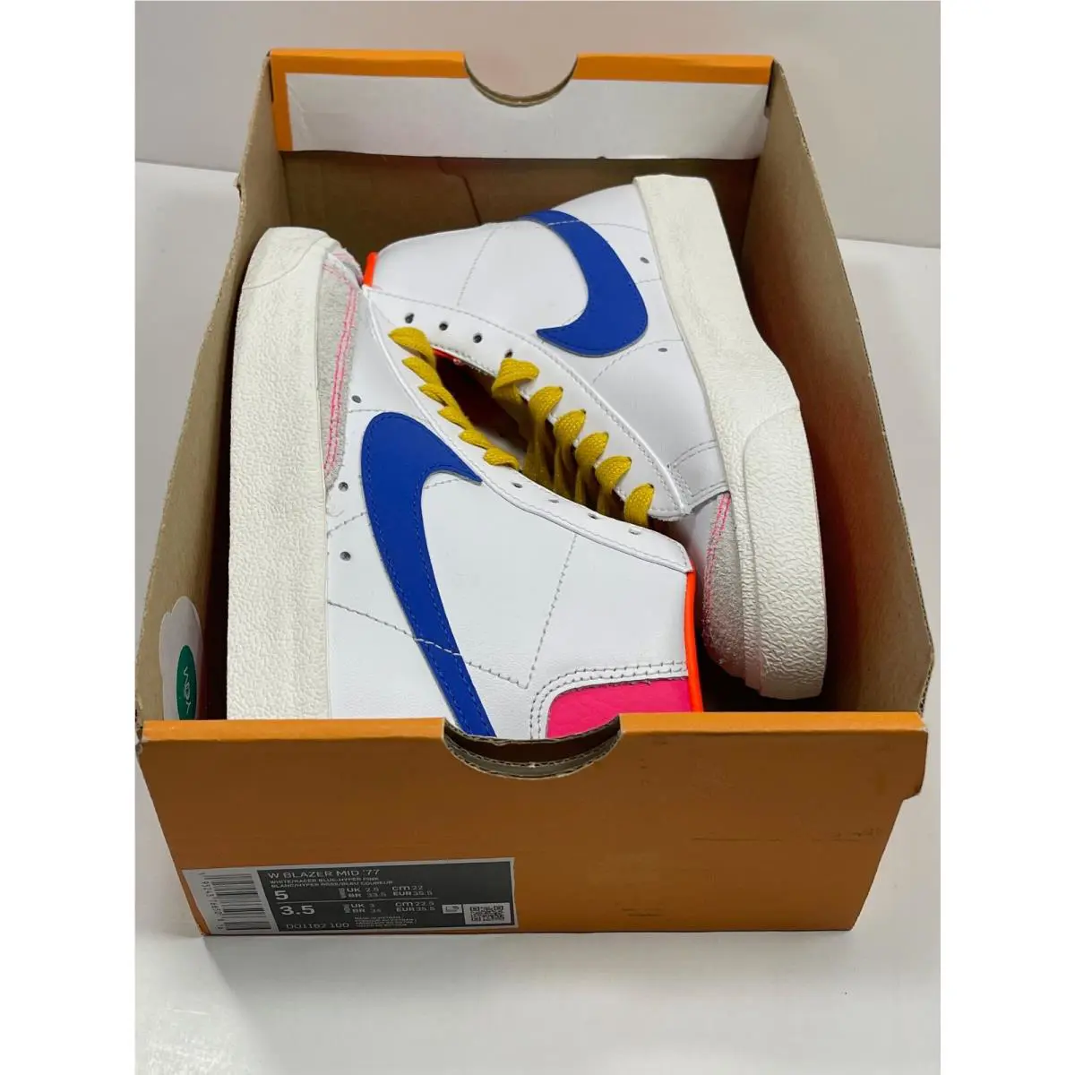 Nike shoes - Nike Blazer 77 - Blazer - DO1162 100 - WHITE / RACER BLUEHYPER PINK (UPC: 195243766506) 9