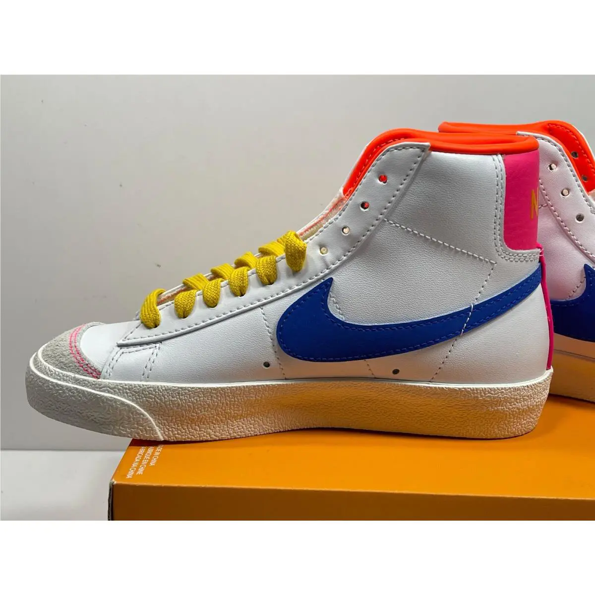Nike shoes - Nike Blazer 77 - Blazer - DO1162 100 - WHITE / RACER BLUEHYPER PINK (UPC: 195243766506) 4