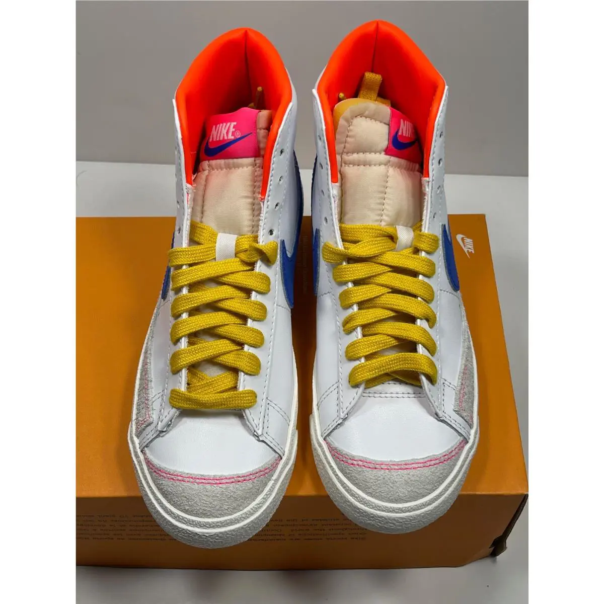 Nike shoes - Nike Blazer 77 - Blazer - DO1162 100 - WHITE / RACER BLUEHYPER PINK (UPC: 195243766506) 2