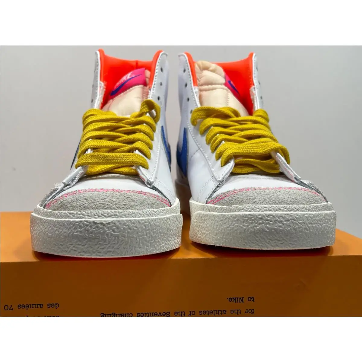 Nike shoes - Nike Blazer 77 - Blazer - DO1162 100 - WHITE / RACER BLUEHYPER PINK (UPC: 195243766506) 3