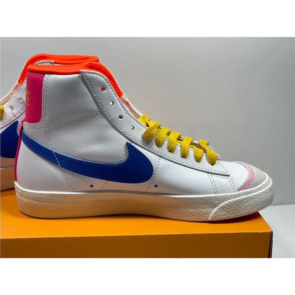 Nike shoes - Nike Blazer 77 - Blazer - DO1162 100 - WHITE / RACER BLUEHYPER PINK (UPC: 195243766506) 5