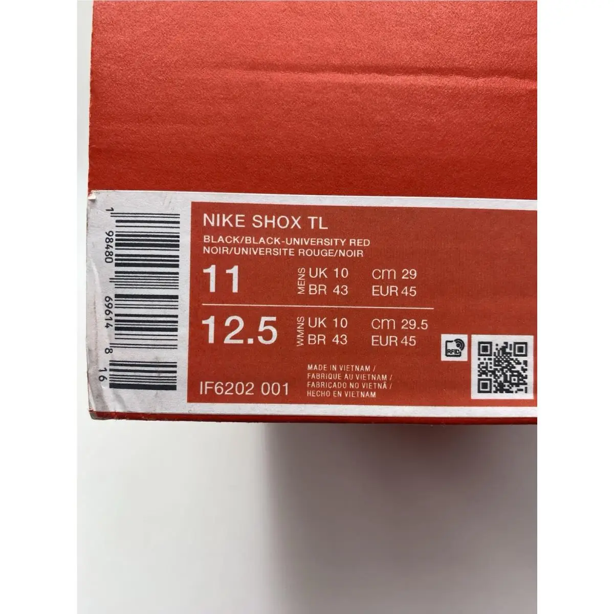 Nike shoes - Nike Shox - Shox - IF6202 001 - Black/University Red (UPC: 198480696148) 6