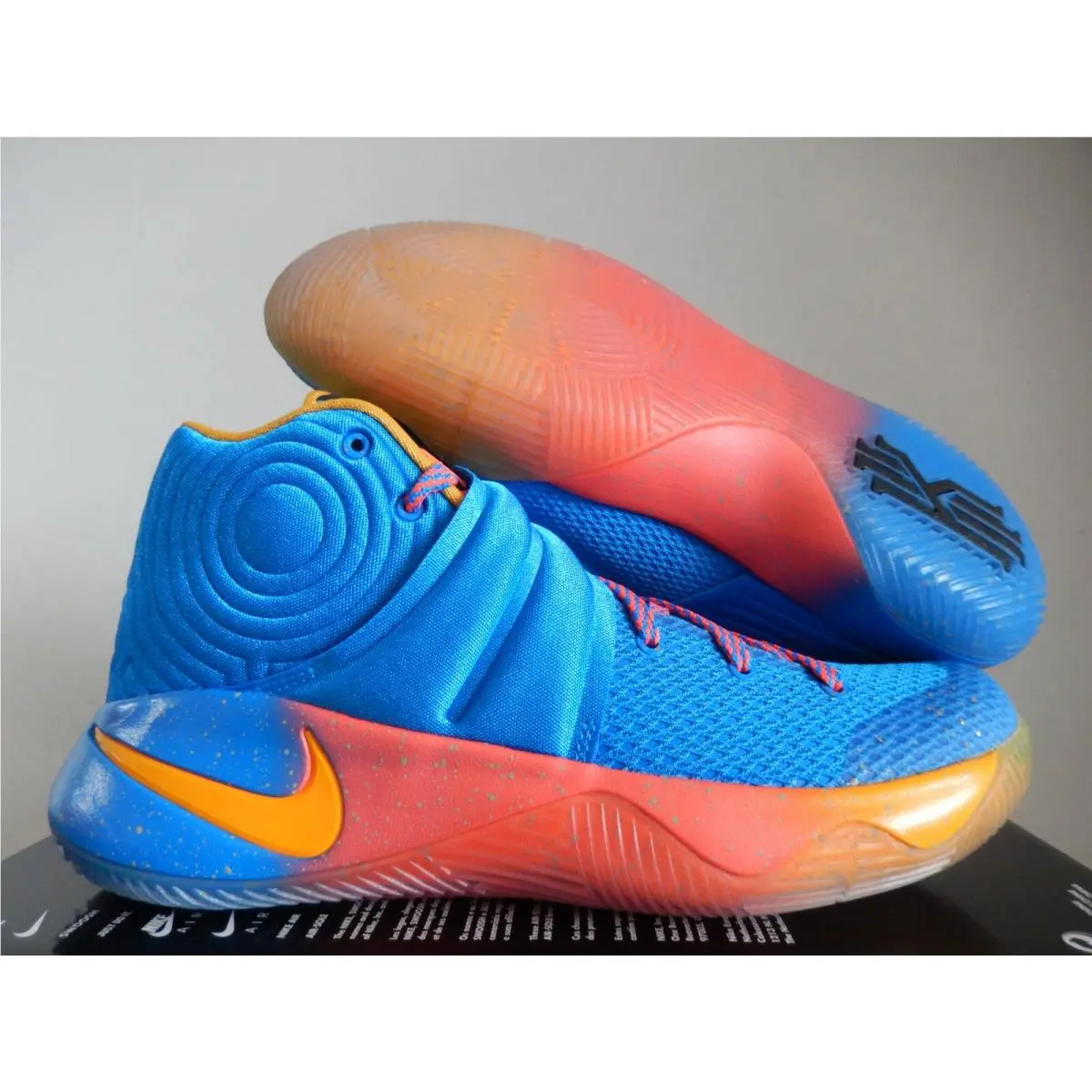 Nike Kyrie 2 Promo Eybl Photo Blue-univ Gold-black SZ 7.5 Rare 847687-470