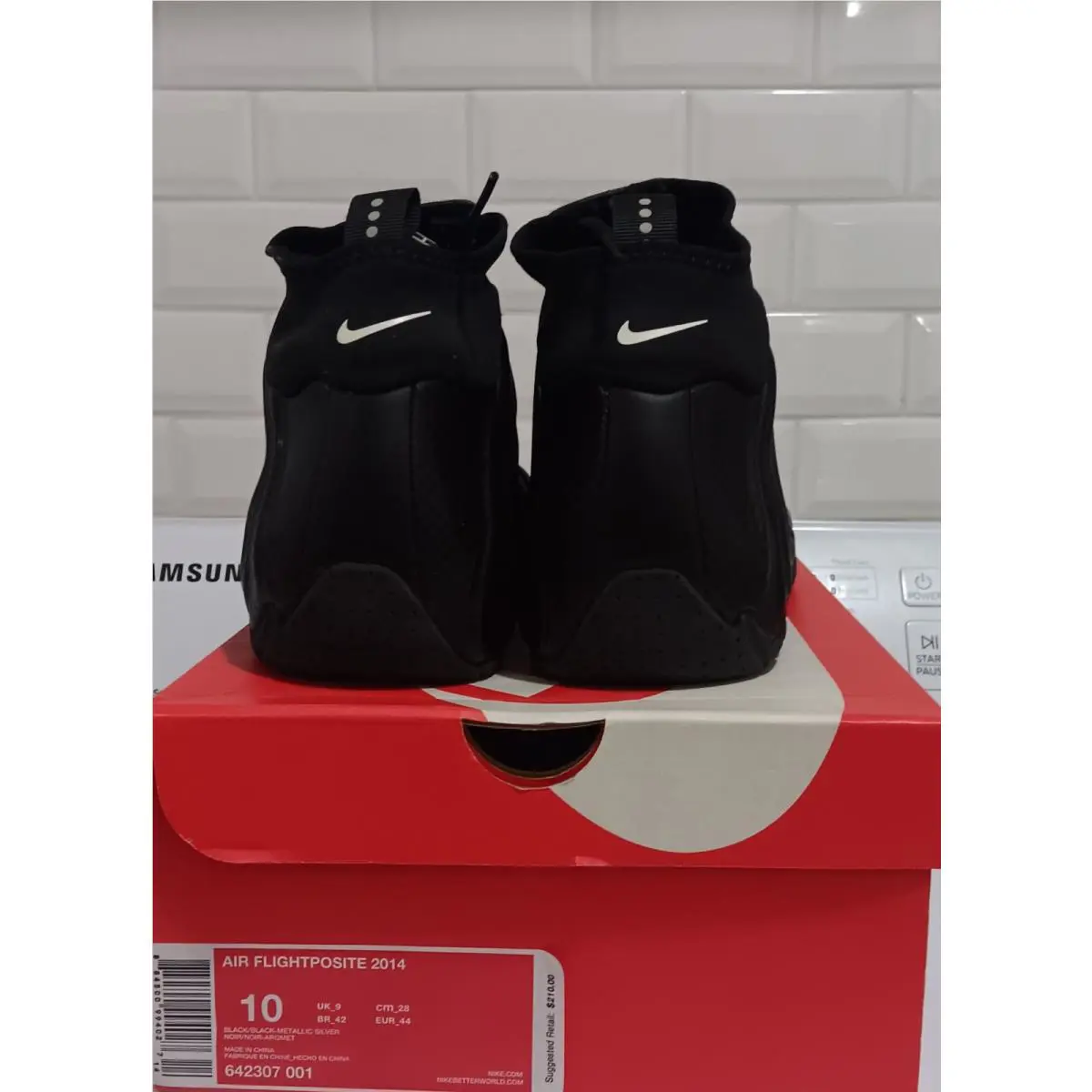 Nike shoes - Nike Air Flightposite - Air Flightposite - 642307-001 - Black 3