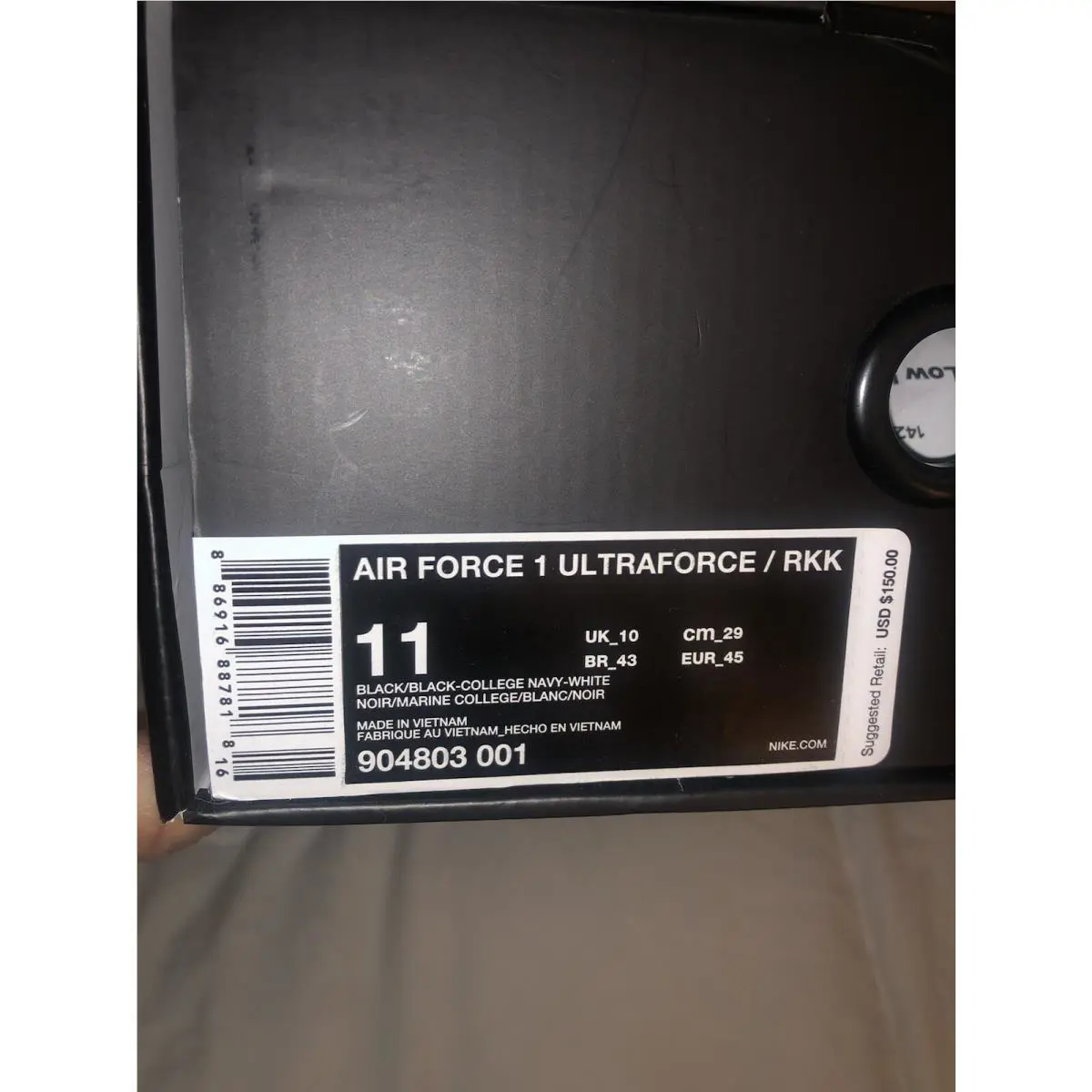 Nike shoes - Nike Air Force 1 Ultraforce - Black 2