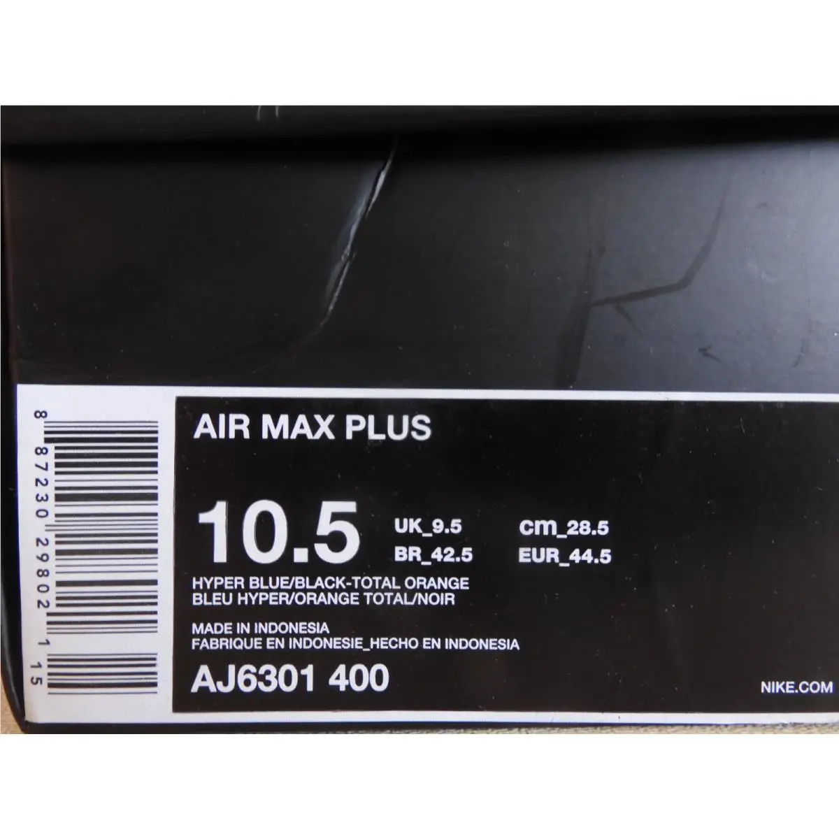 Nike shoes - Nike Air Max Plus - Air Max Plus - AJ6301-400 - Blue (UPC: 887230298021) 6