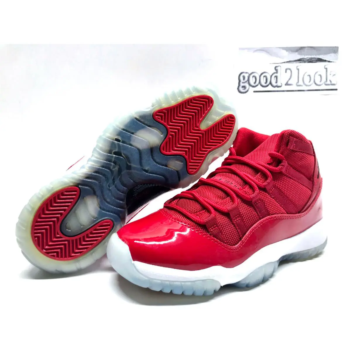 Nike shoes - Air Jordan 11 - Air - Red (UPC: 666003586103) 0