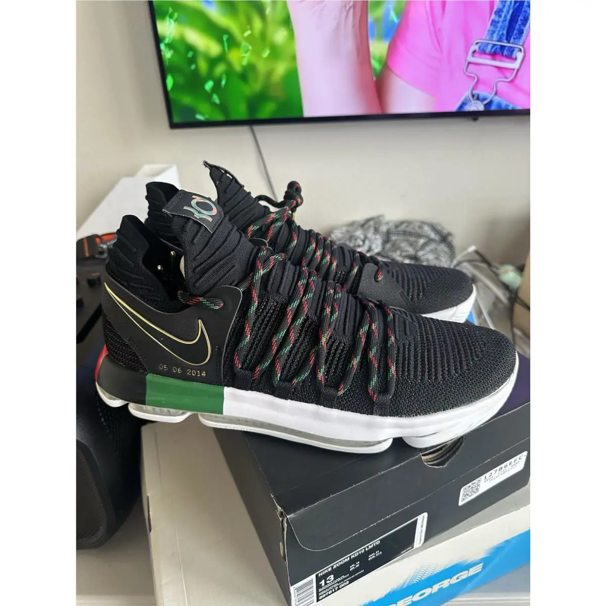 Nike shoes - Nike Zoom KD - Zoom - 897817-003 - Black, Manufacturer: Black & Multi-Color 0