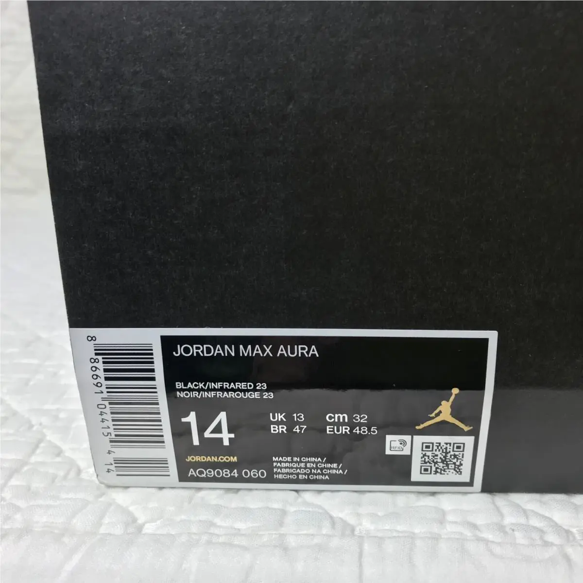 Nike shoes - Air Jordan Max Aura - Air Max Aura - AQ9084060 - Black/Infrared 23 13