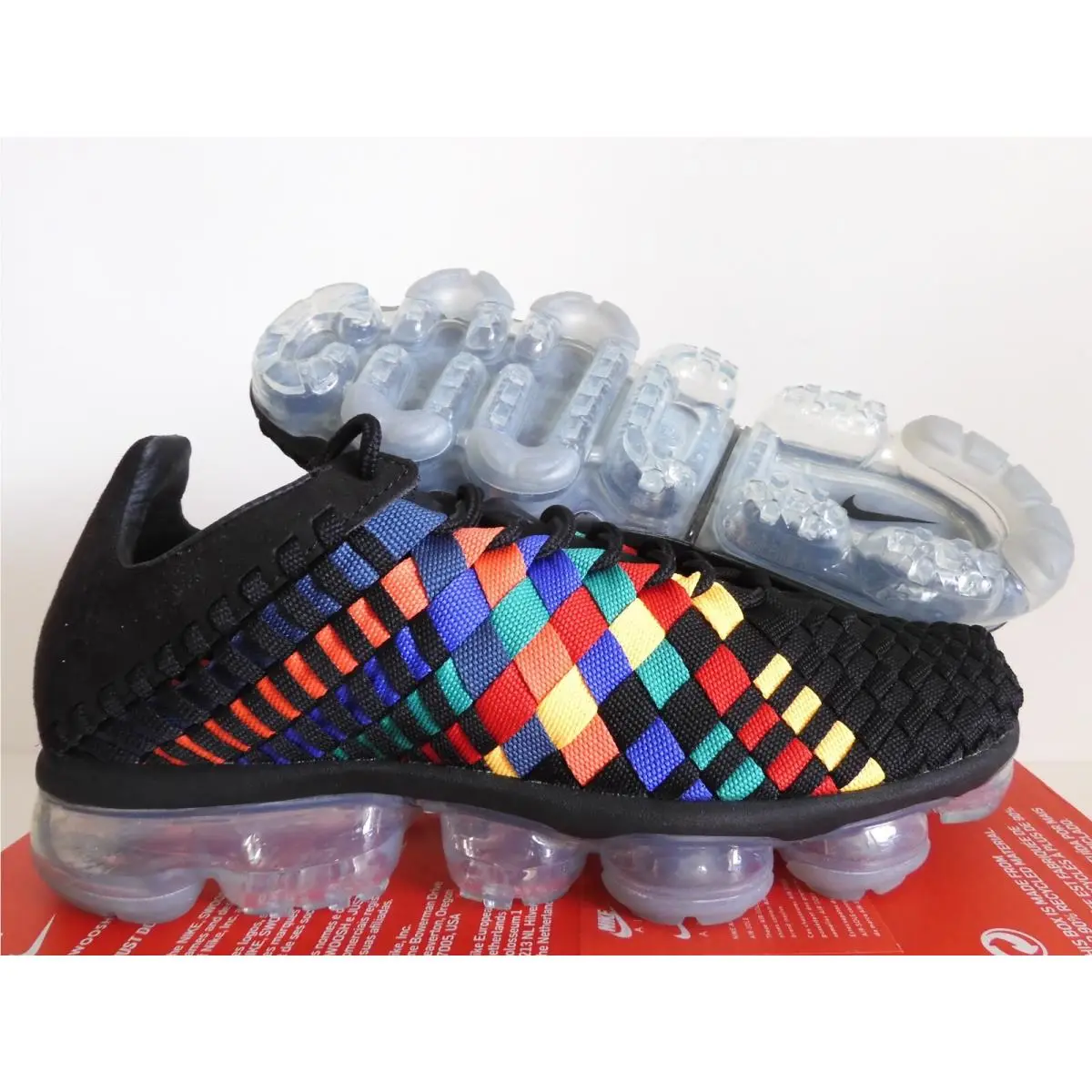 Nike Air Vapormax Inneva Rainbow Black-black-glacier SZ 9.5 AO2447-001