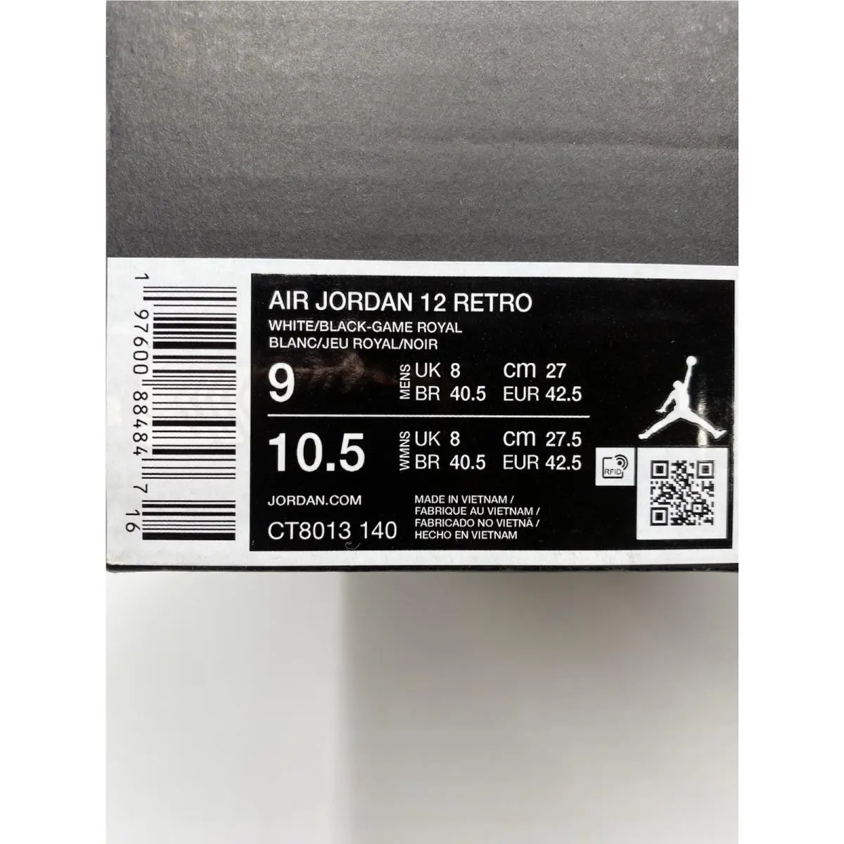 Nike shoes - Air Jordan 12 - Air - CT8013 140 - Black (UPC: 197600884847) 6