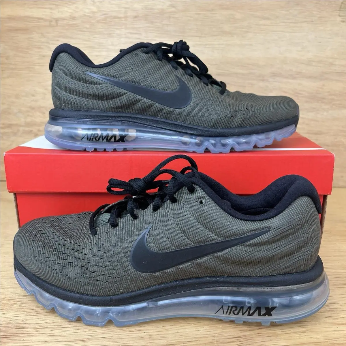 Nike Air Max 2017 Cargo Khaki Olive Green 849559-302 Men’s Size 8.5