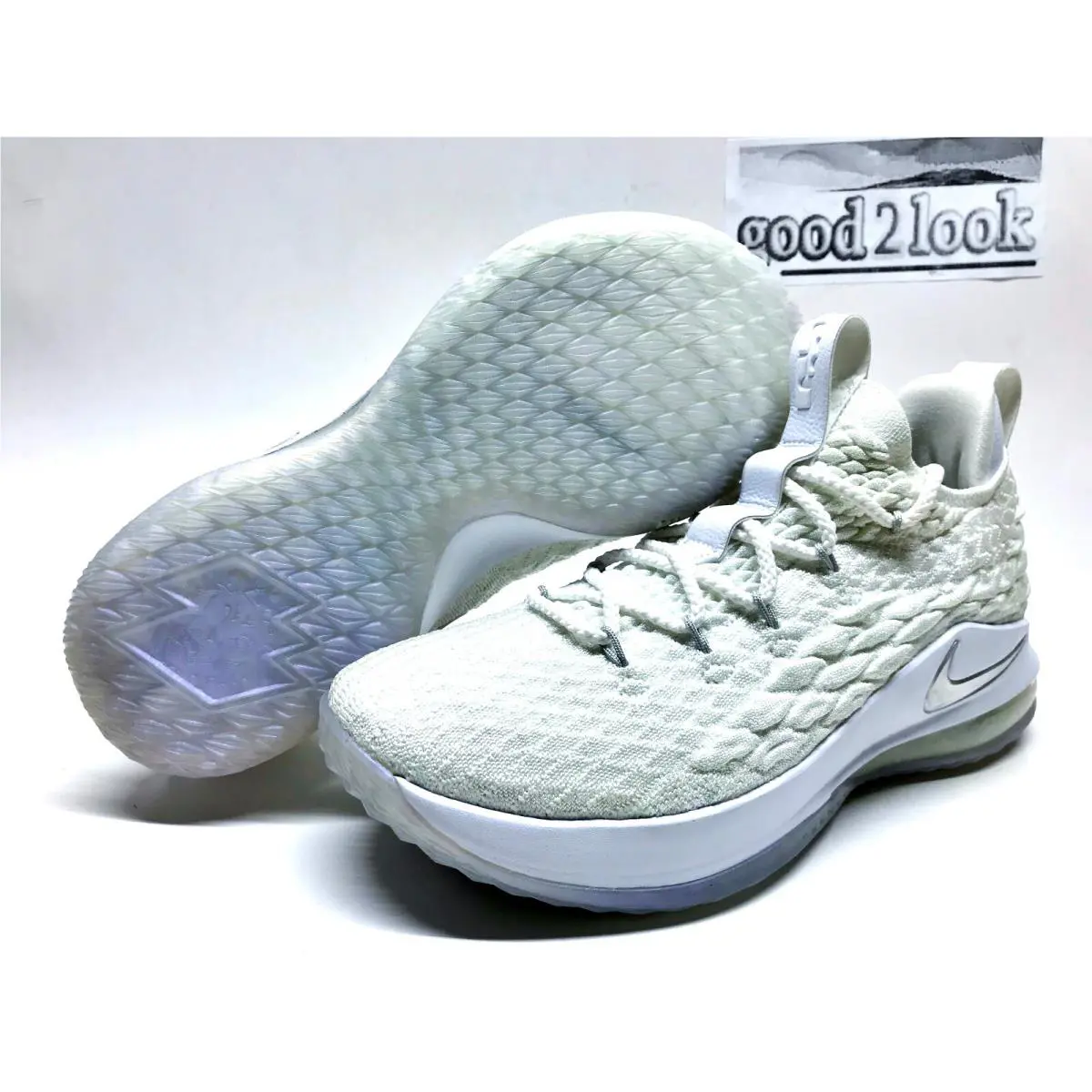 Nike shoes - Nike LeBron XV Low - LeBron Low - AO1755-100 - White (UPC: 888413803933) 0