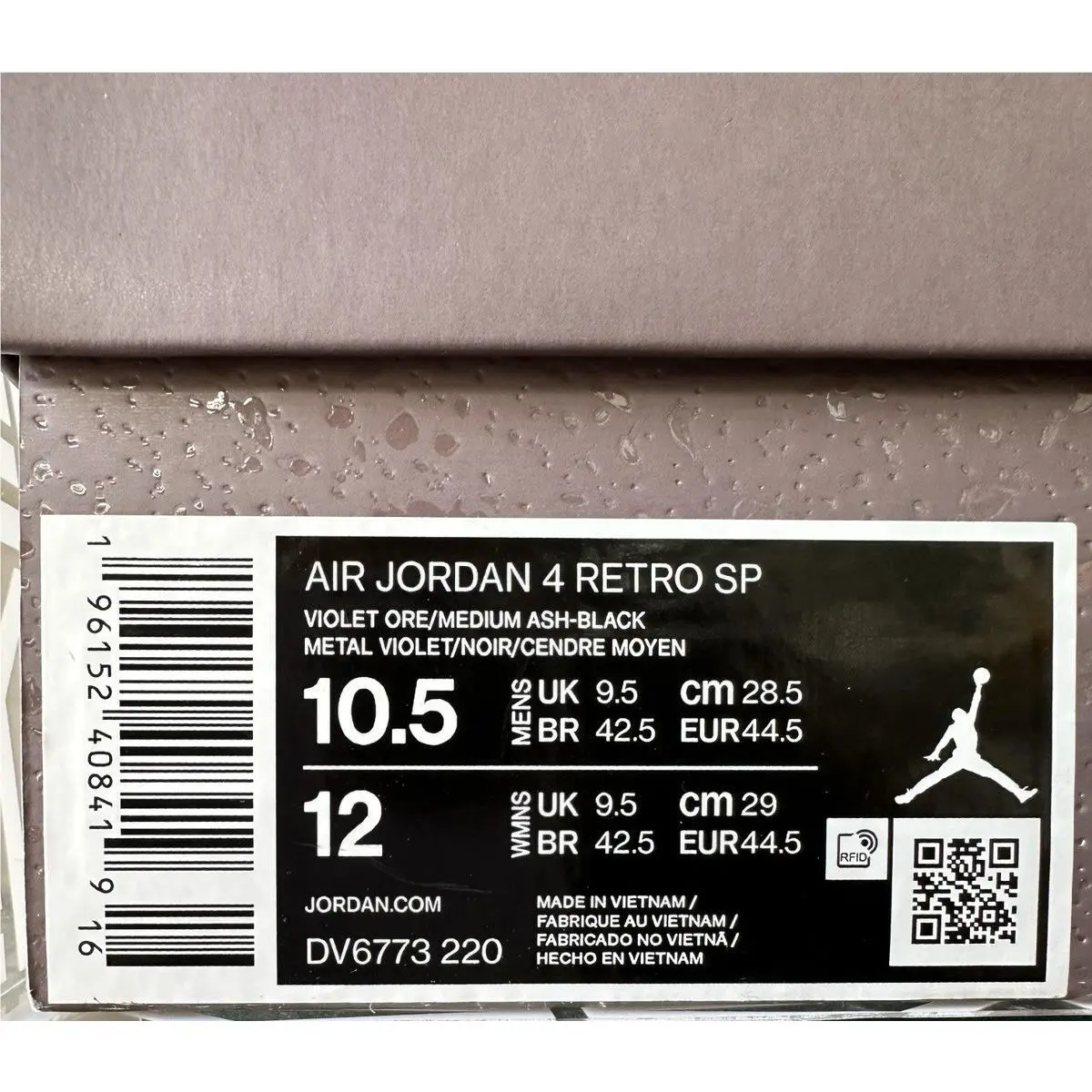 Nike shoes - Air Jordan 4 - Air - DV6773-220 - Violet 4