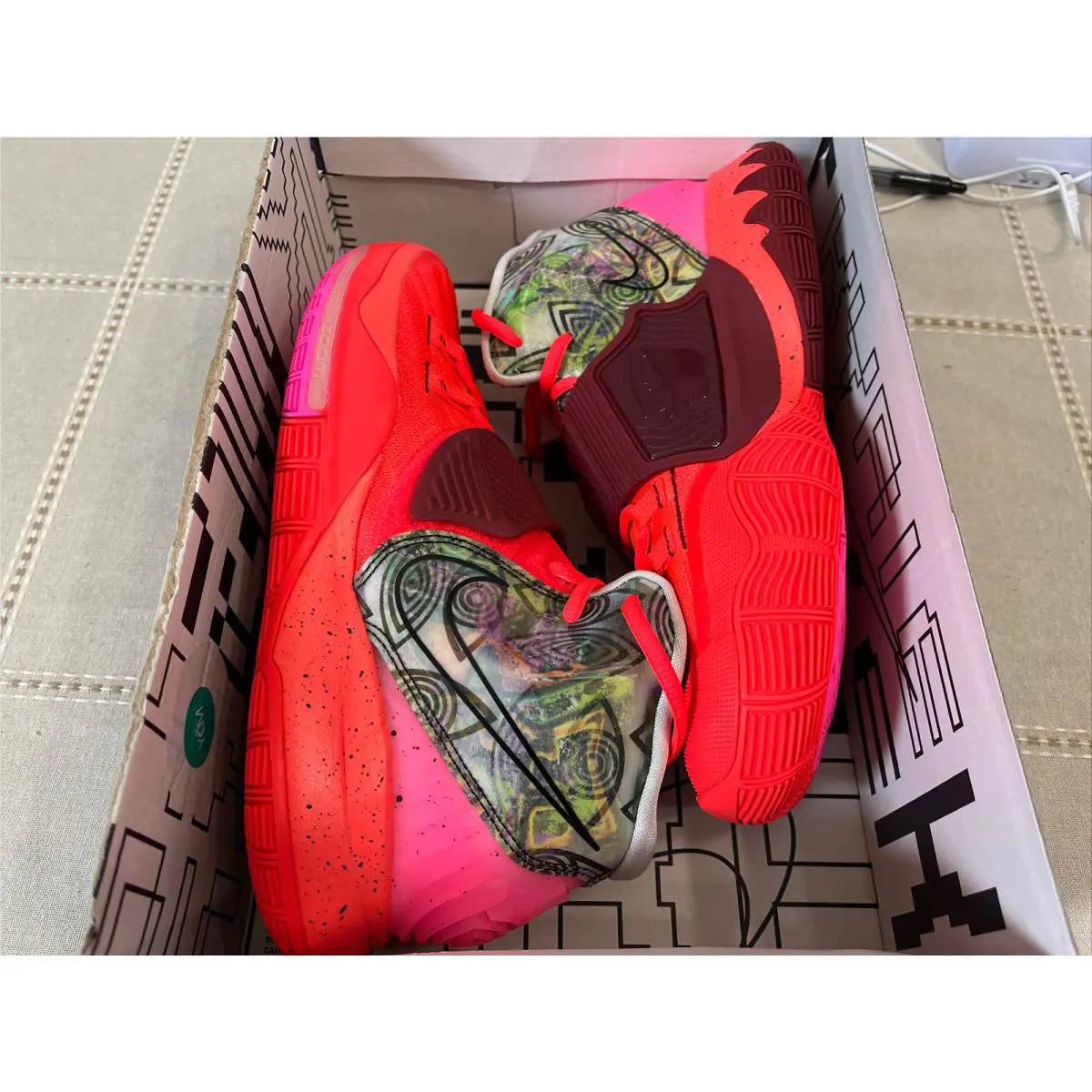Nike shoes - Nike Kyrie 6 - Kyrie - CN9839600 - Red, Manufacturer: Bright Crimson/ Multicolor 9