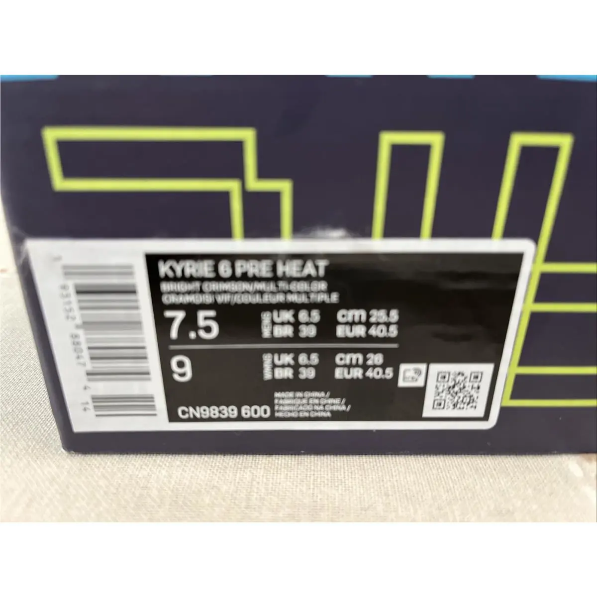 Nike shoes - Nike Kyrie 6 - Kyrie - CN9839600 - Red, Manufacturer: Bright Crimson/ Multicolor 10