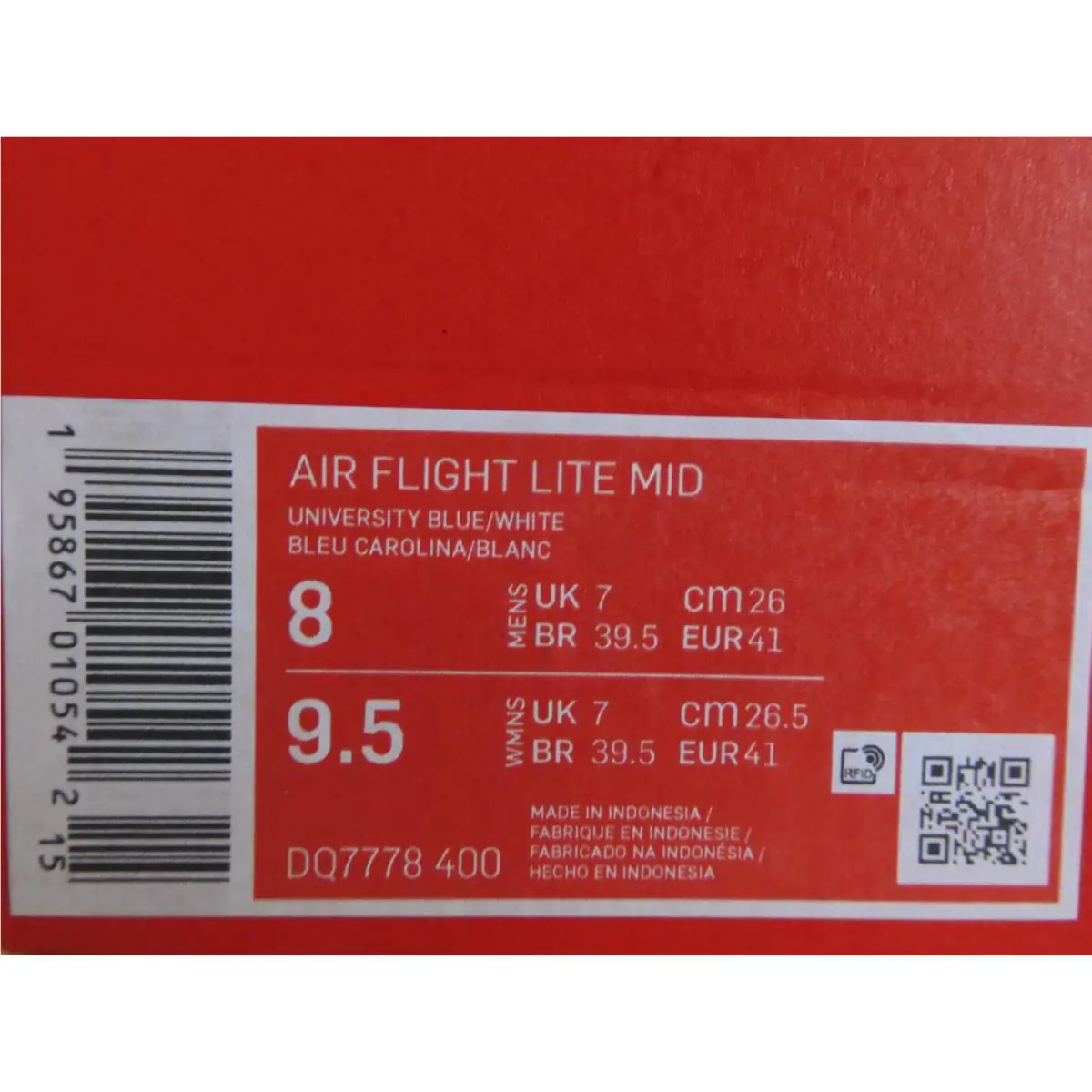Nike shoes - Nike Air Flight Lite - Air Flight Lite - DQ7778 400 - Blue (UPC: 195867010542) 3