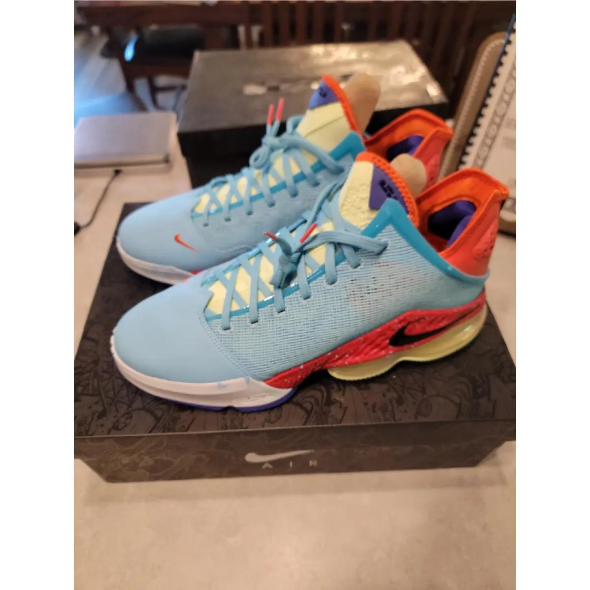 Nike shoes - LEBRON - LEBRON - Blue Chill, Black, Light Crimson (UPC: 196149151861) 0