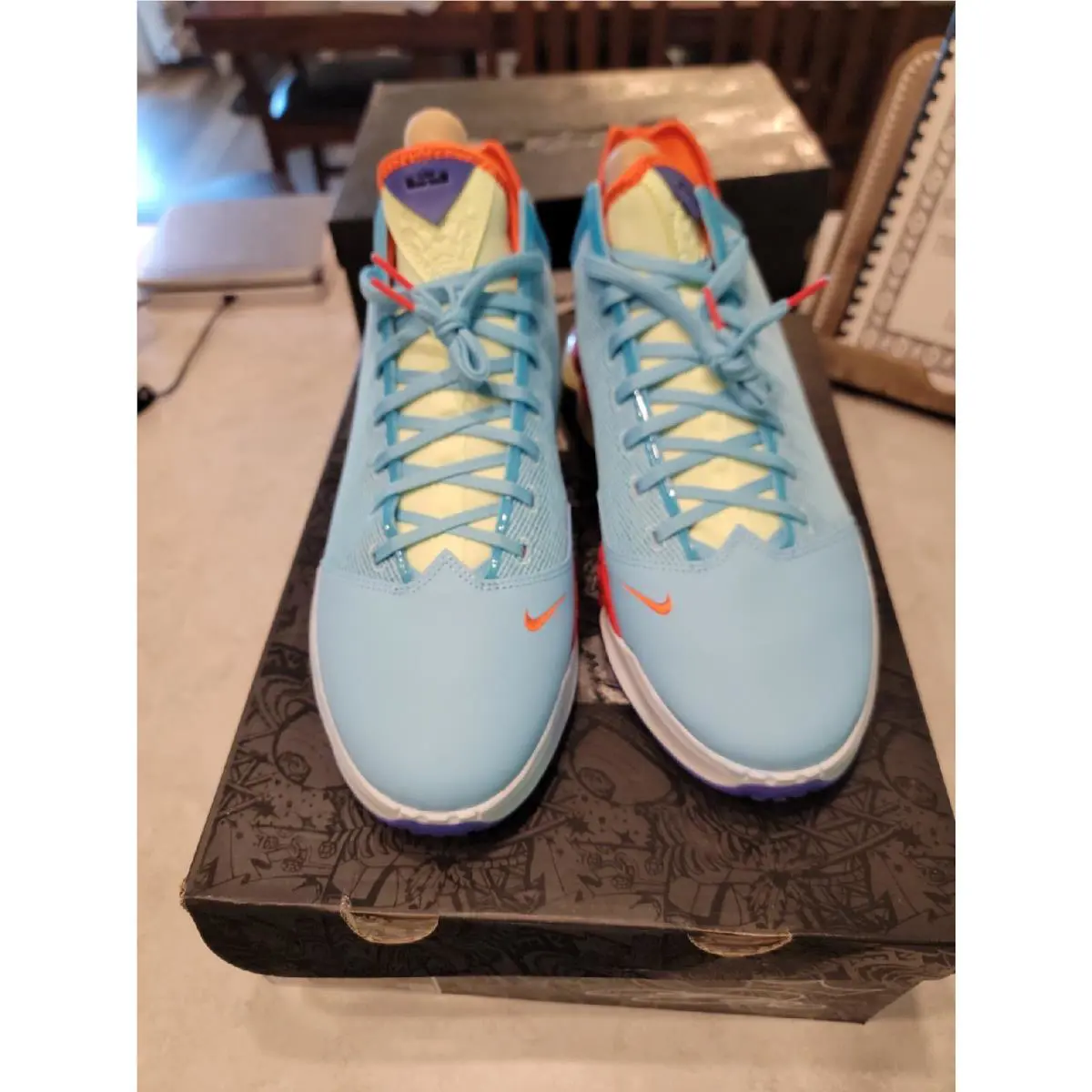 Nike shoes - LEBRON - LEBRON - Blue Chill, Black, Light Crimson (UPC: 196149151861) 1