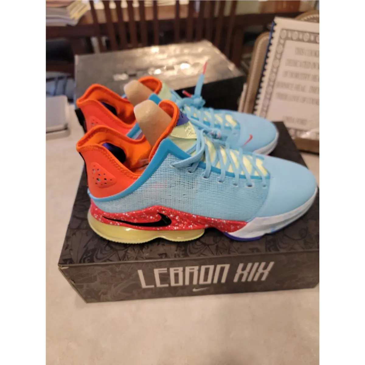 Nike shoes - LEBRON - LEBRON - Blue Chill, Black, Light Crimson (UPC: 196149151861) 2
