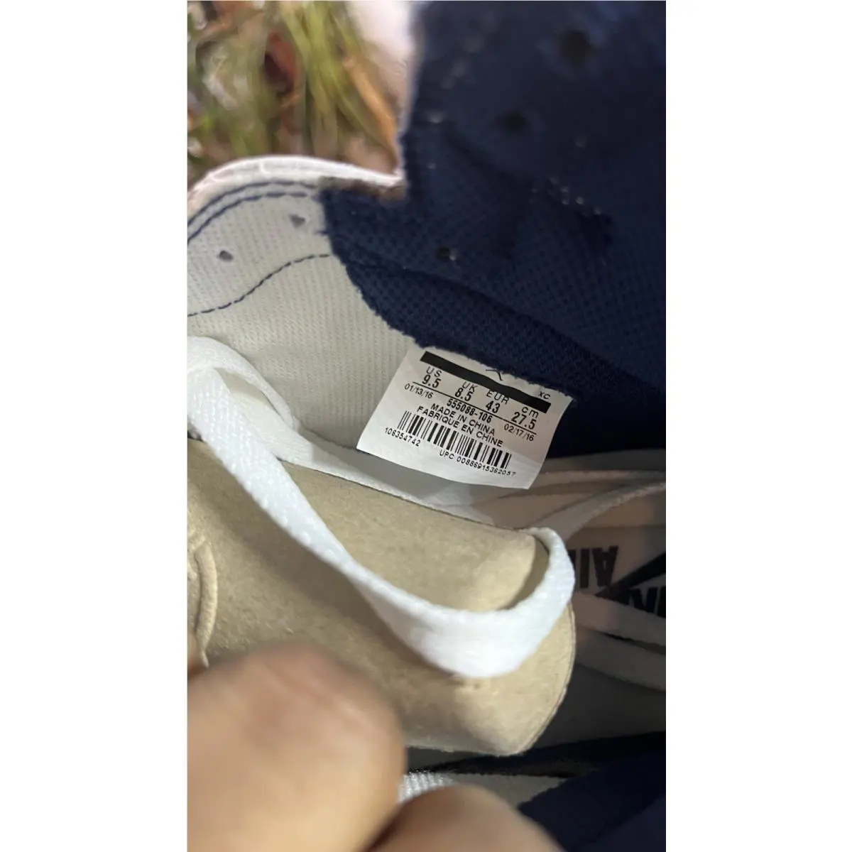 Nike shoes - Air Jordan 1 - Air - 555088-106 - White 19