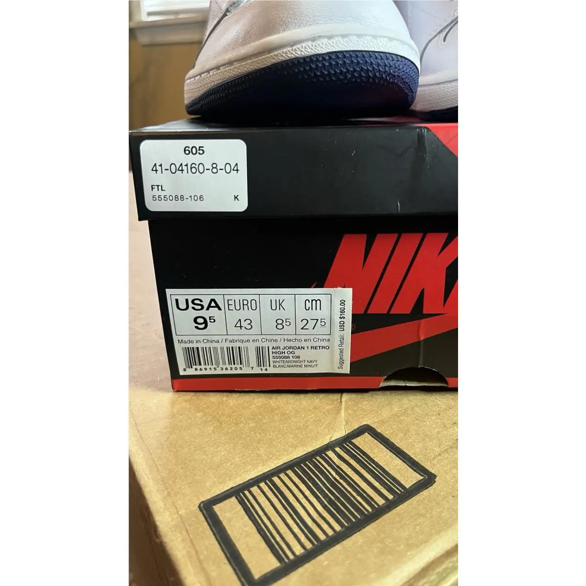 Nike shoes - Air Jordan 1 - Air - 555088-106 - White 20