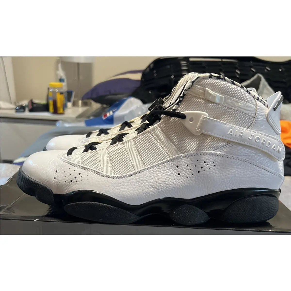 Nike shoes - Air Jordan 6 Rings - Air Rings - 397464-101 - White / Black, Manufacturer: White / Black (UPC: 0882801030680) 3
