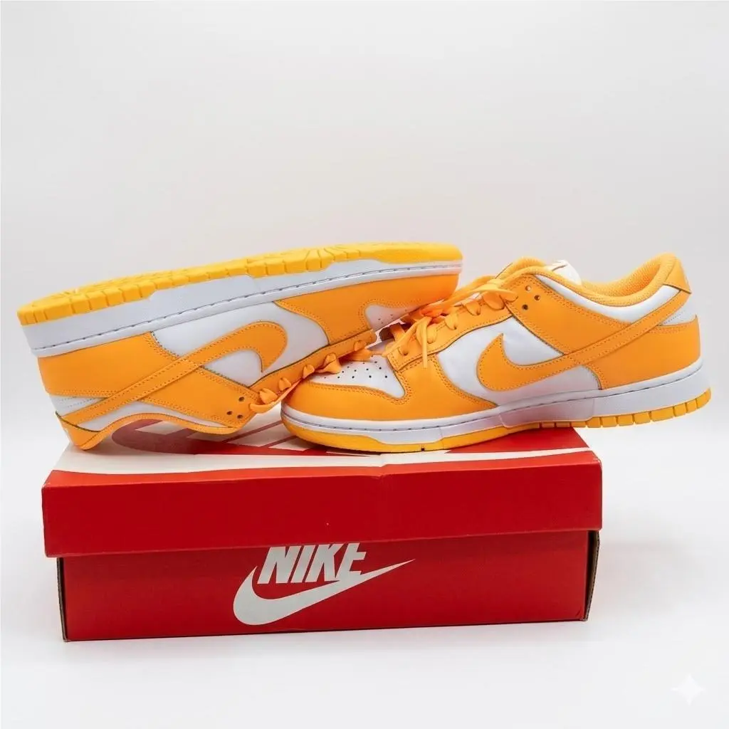 Dunk Low Laser Orange DD1503-800 Women’s Sneakers Size 10.5 by Nike
