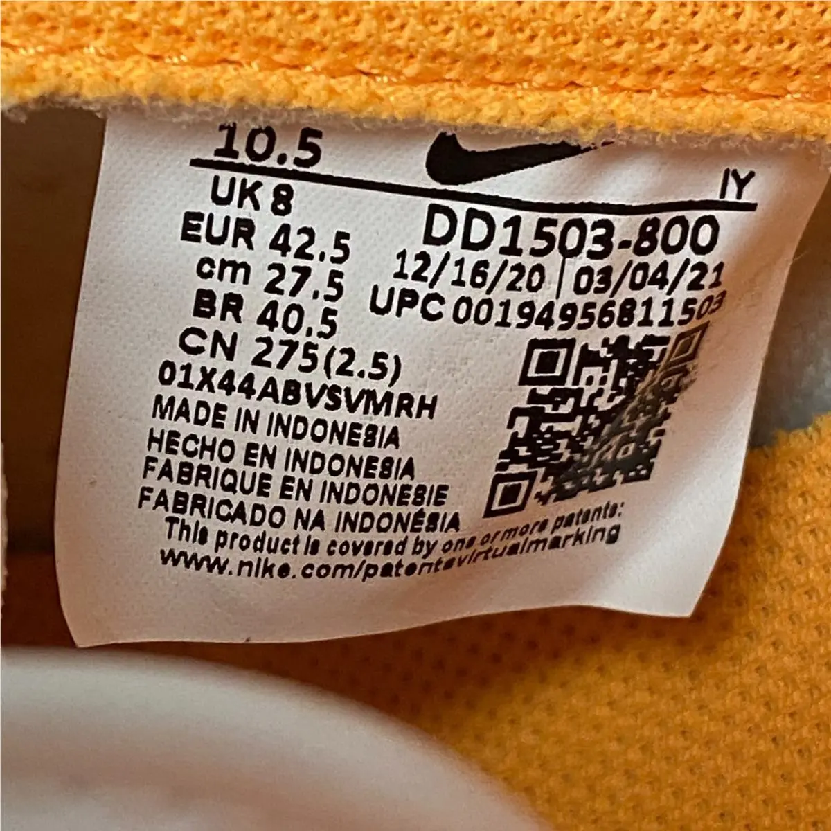 Nike shoes - Nike Dunk Low - Dunk Low - DD1503-801 - Orange 10