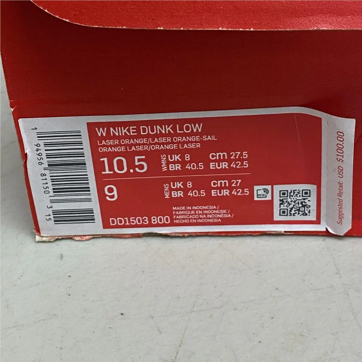 Nike shoes - Nike Dunk Low - Dunk Low - DD1503-801 - Orange 14