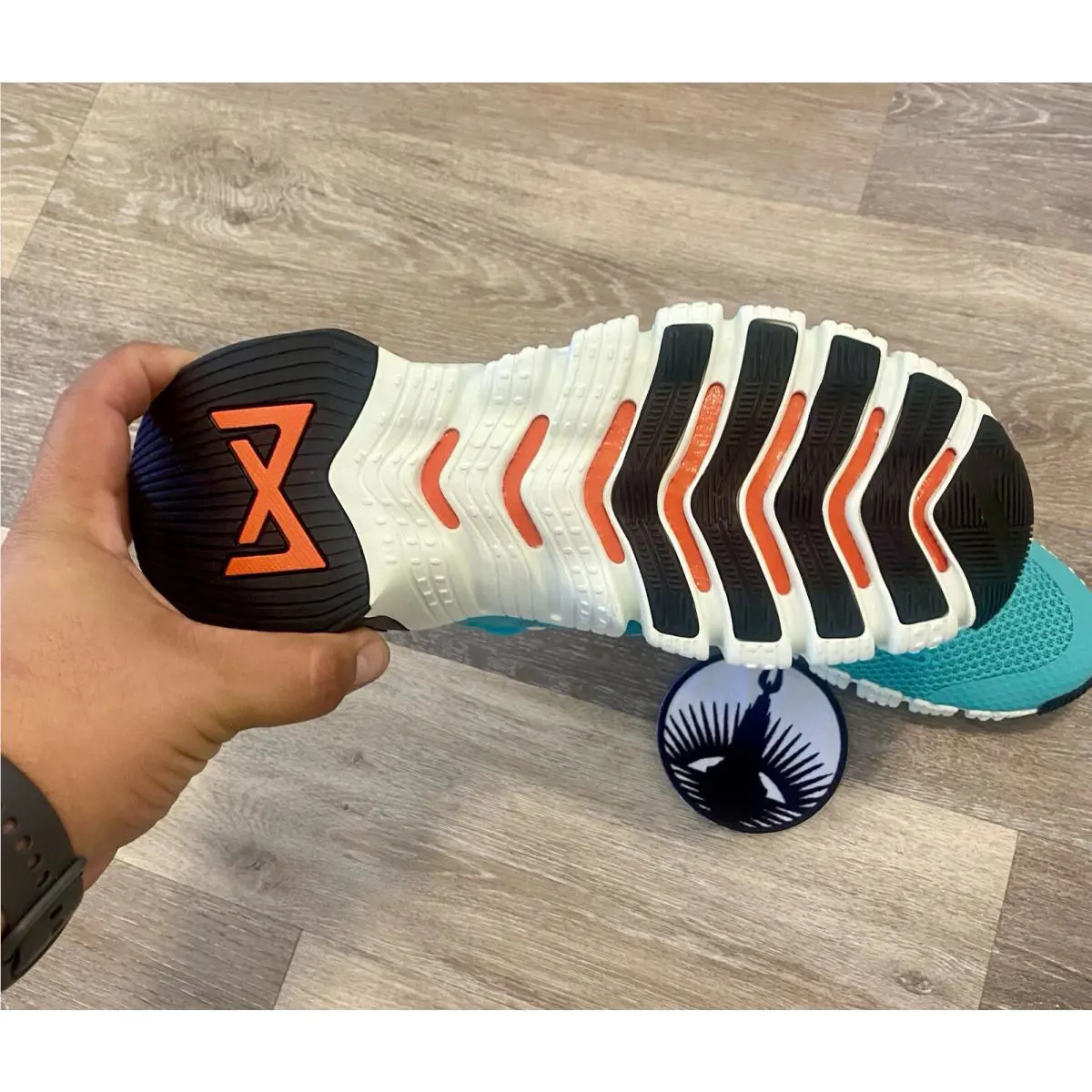 Nike shoes - Nike Free Metcon 4 - Free Metcon - CZ0596-338 - Washed Teal/Black/Barely Green/Rush Orange (UPC: 195866268708) 9