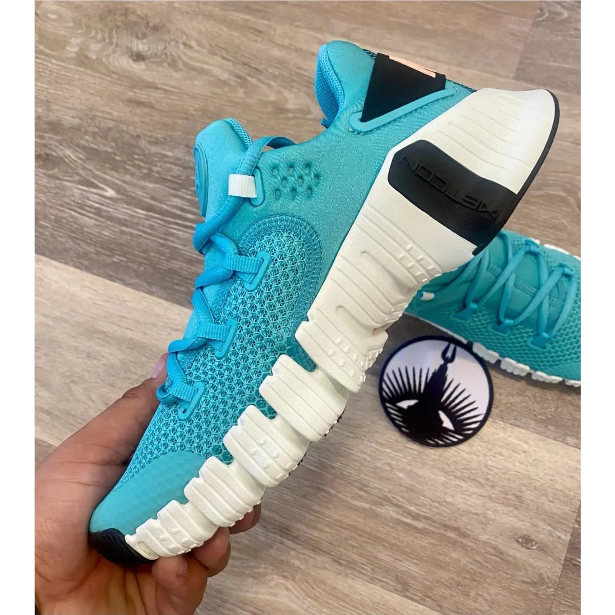 Nike shoes - Nike Free Metcon 4 - Free Metcon - CZ0596-338 - Washed Teal/Black/Barely Green/Rush Orange (UPC: 195866268708) 3